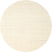 Round Machine Washable Contemporary Moccasin Beige Rug, wshcon2454