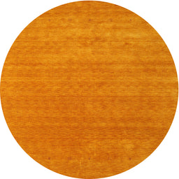 Round Contemporary Orange Red Modern Rug, con2458
