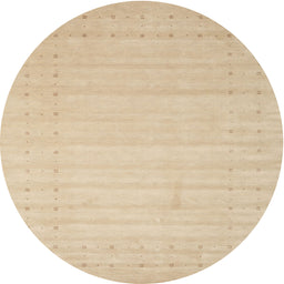 Round Contemporary Brown Solid Rug, con2502