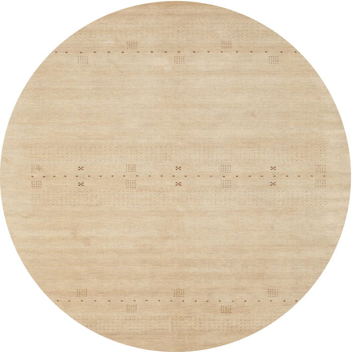Round Machine Washable Contemporary Brown Rug, wshcon2510