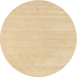 Round Machine Washable Contemporary Brown Gold Rug, wshcon2516