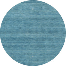 Round Contemporary Blue Green Modern Rug, con2519