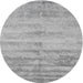 Round Contemporary Gray Modern Rug, con2552