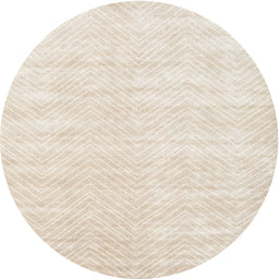 Round Contemporary Gold Solid Rug, con2554