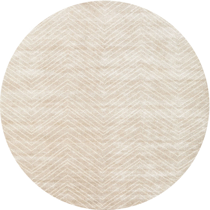 Round Machine Washable Contemporary Gold Rug, wshcon2554