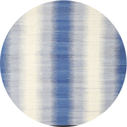 Round Machine Washable Contemporary Dark White Beige Rug, wshcon2555