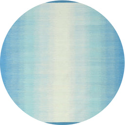 Round Contemporary Mint Green Modern Rug, con2558