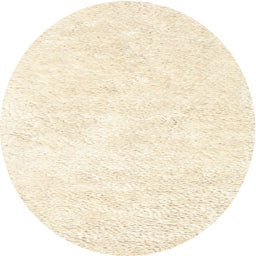 Round Contemporary Golden Blonde Gold Solid Rug, con2561