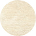 Round Machine Washable Contemporary Gold Rug, wshcon2561