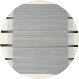 Round Contemporary Gray Modern Rug, con2564