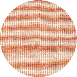 Round Machine Washable Contemporary Light Orange Rug, wshcon2570