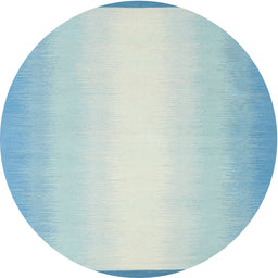 Round Machine Washable Contemporary Magic Mint Green Rug, wshcon2579