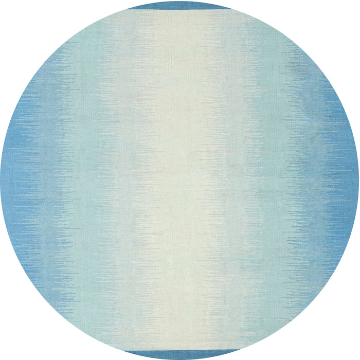 Round Machine Washable Contemporary Magic Mint Green Rug, wshcon2579