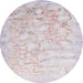 Round Contemporary Lavender Pinocchio Beige Modern Rug, con2586