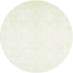 Round Contemporary White Gold Solid Rug, con263