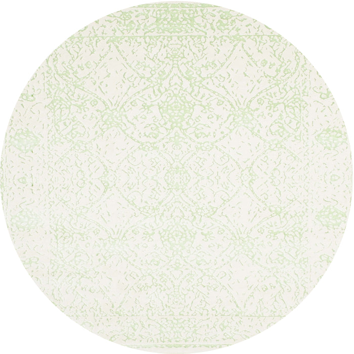 Round Contemporary White Gold Solid Rug, con263