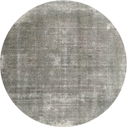 Round Machine Washable Contemporary Army Brown Rug, wshcon2645