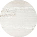 Round Machine Washable Contemporary Dark White Beige Rug, wshcon2646