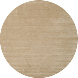 Round Machine Washable Contemporary Peru Brown Rug, wshcon2653