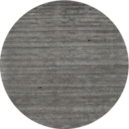 Round Contemporary Carbon Gray Modern Rug, con2659