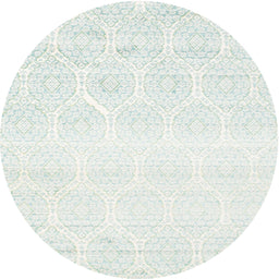 Round Contemporary Light Gray Modern Rug, con265