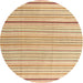 Sideview of Contemporary Bronze Brown Solid Rug, con2679