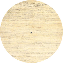 Round Contemporary Khaki Gold Solid Rug, con2719