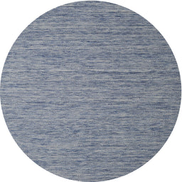 Round Machine Washable Contemporary Purple Navy Blue Rug, wshcon2725