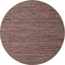 Round Machine Washable Contemporary Bakers Brown Rug, wshcon2726