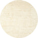 Round Machine Washable Contemporary Parchment Beige Rug, wshcon2737