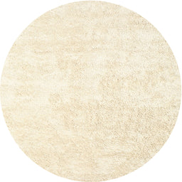 Round Machine Washable Contemporary Parchment Beige Rug, wshcon2748