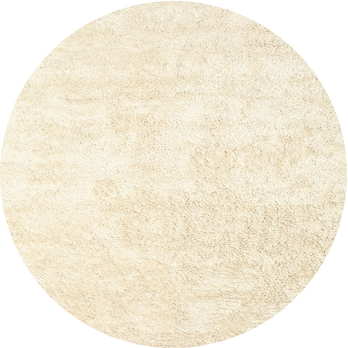 Round Machine Washable Contemporary Parchment Beige Rug, wshcon2748