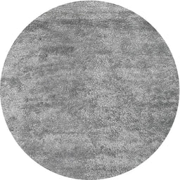 Round Contemporary Cloud Gray Modern Rug, con2749