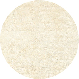 Round Machine Washable Contemporary Vanilla Gold Rug, wshcon2754