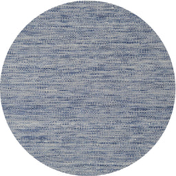 Round Machine Washable Contemporary Purple Navy Blue Rug, wshcon2768