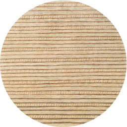 Round Contemporary Brown Gold Solid Rug, con277