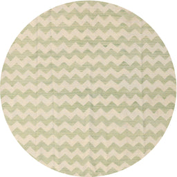Round Contemporary Khaki Gold Solid Rug, con2786