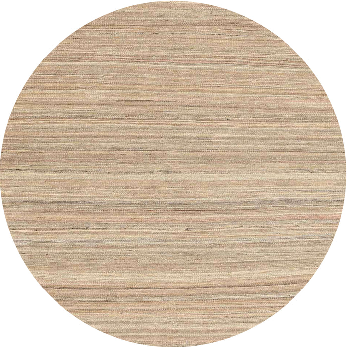 Round Machine Washable Contemporary Brown Rug, wshcon2917