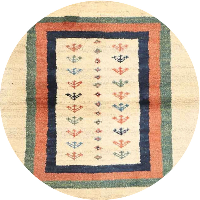 Round Contemporary Dark Almond Brown Abstract Machine Washable Rug, wshcon3011