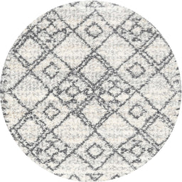 Round Machine Washable Contemporary Dark Gray Rug, wshcon3025