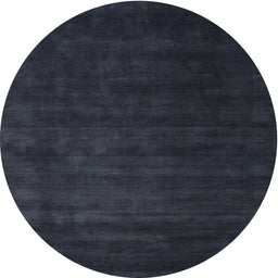 Round Machine Washable Contemporary Dark Slate Gray Green Rug, wshcon32