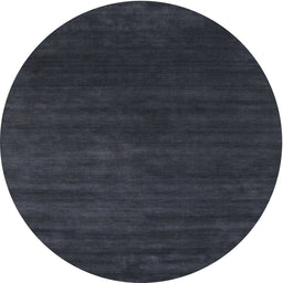 Round Contemporary Gunmetal Green Modern Rug, con36