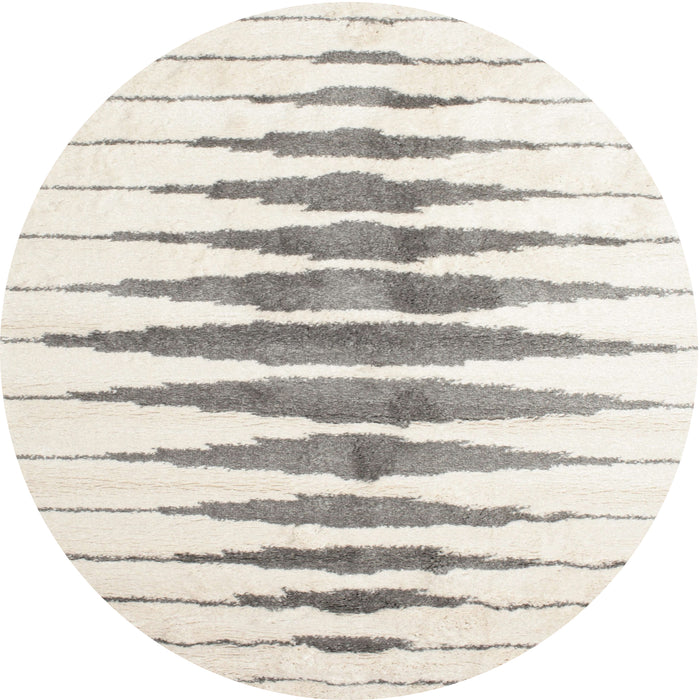 Round Machine Washable Contemporary Sage Green Rug, wshcon410