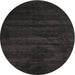 Round Contemporary Mid Gray Modern Rug, con418