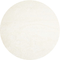 Round Contemporary Beige Solid Rug, con422