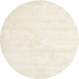 Round Machine Washable Contemporary Blanched Almond Beige Rug, wshcon424