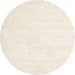 Round Machine Washable Contemporary Blanched Almond Beige Rug, wshcon424