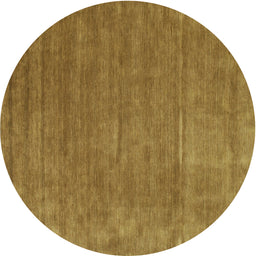 Round Contemporary Dark Brown Modern Rug, con42