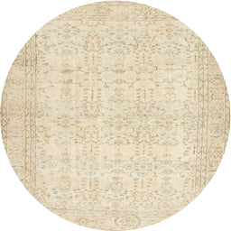 Round Machine Washable Contemporary Brown Rug, wshcon450
