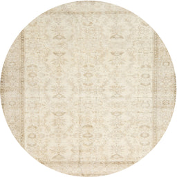 Round Machine Washable Contemporary Brown Rug, wshcon452